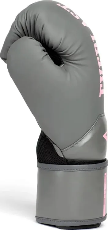 Боксерські рукавиці Everlast 10 унцій сірий рожевий поліуретан