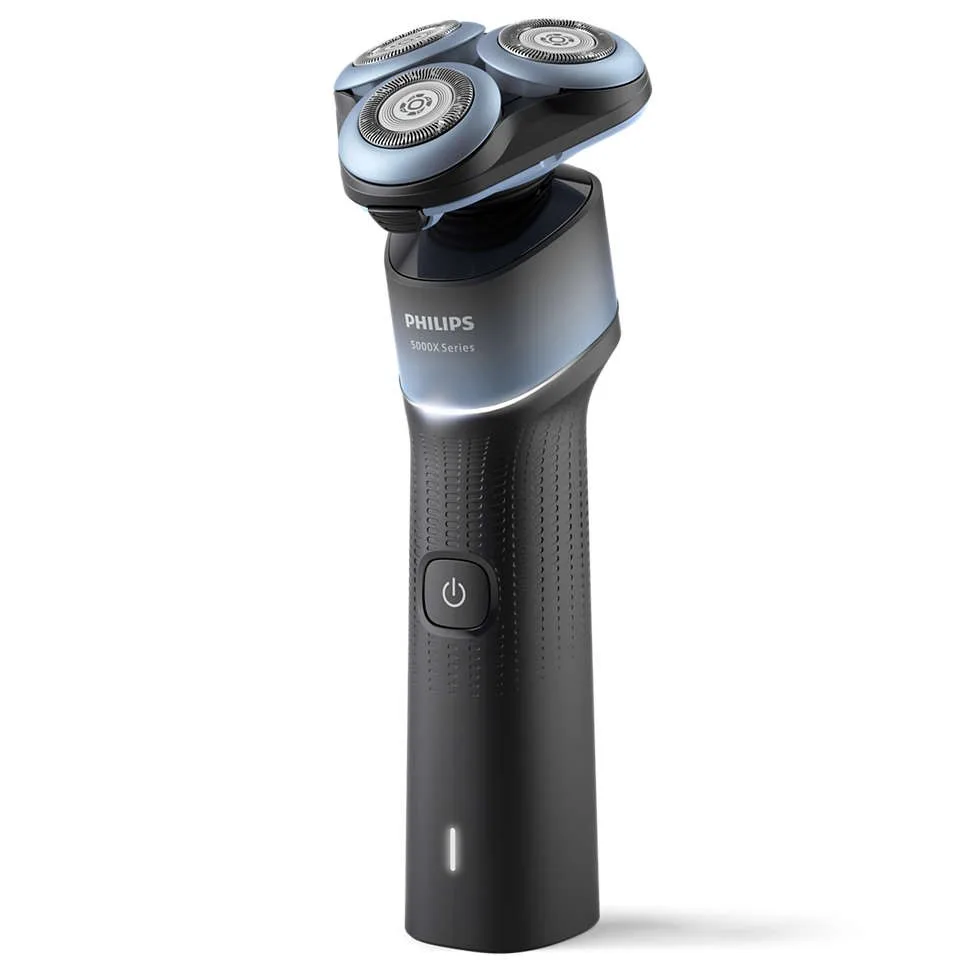 Електрична бритва Philips роторного типу Series 5000X, 4.5 Вт, з трьома бритвяними головками, Li-Ion, для сухого та вологого голін