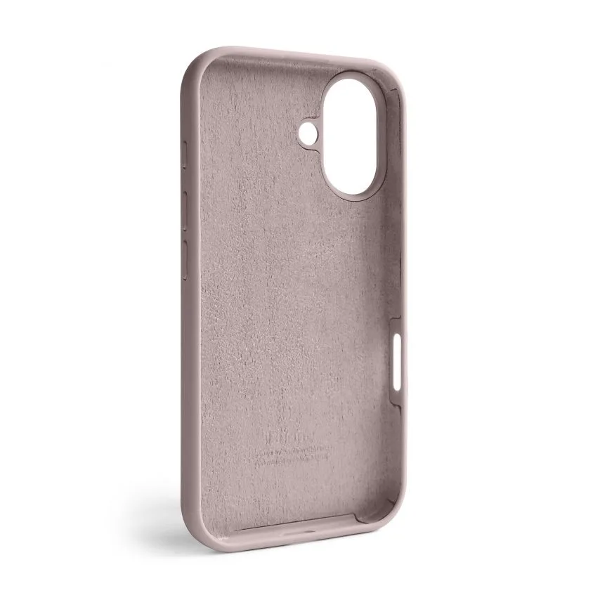 Чохол Silicone Case для Apple iPhone 16 сірий силікон