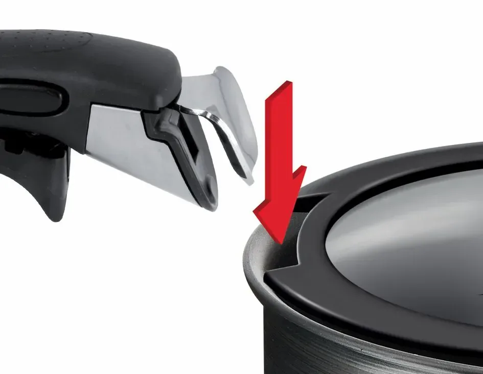 Набор стеклянных крышек Tefal 16см 18см 20см стекло черный