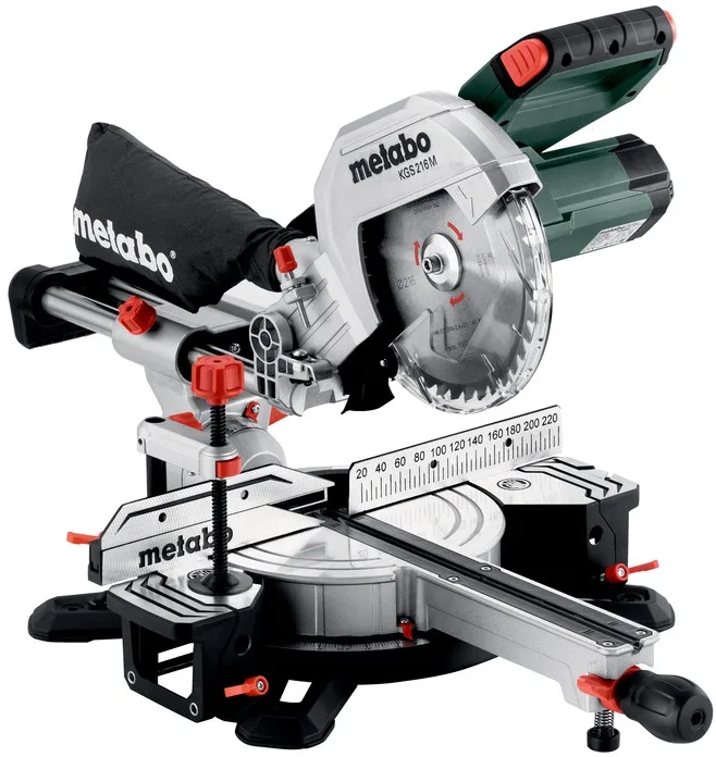 Пила торцювальна Metabo 1200 Вт диск 215 мм електрична з протяжкою