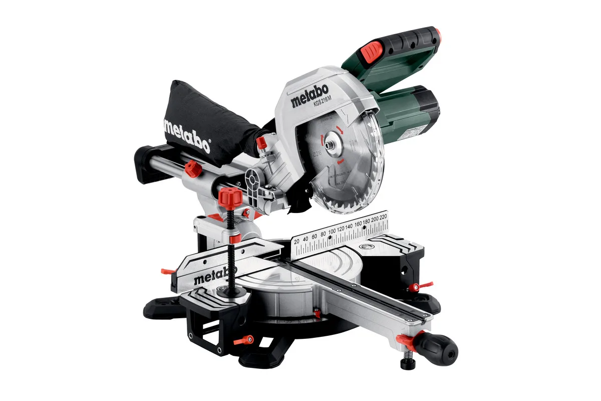 Пила торцювальна Metabo 1200 Вт диск 215 мм електрична з протяжкою
