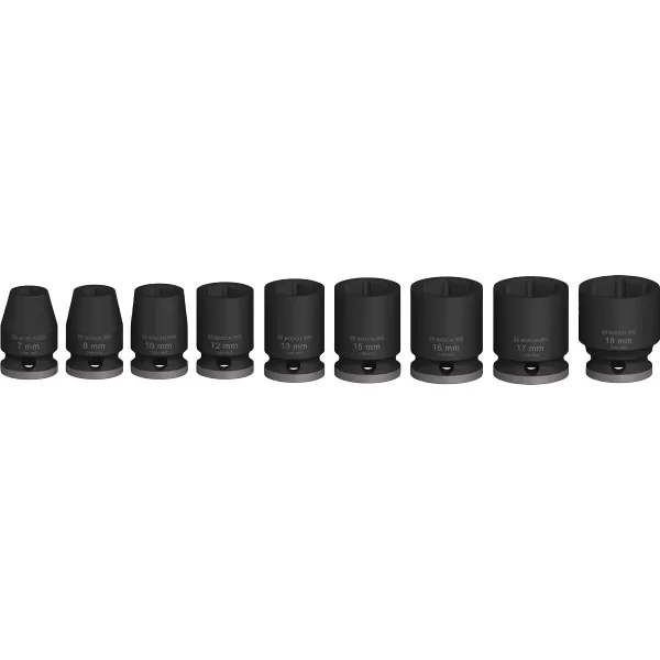 Набір ударних торцевих головок Bosch Professional Standart 3/8" 30мм 9шт