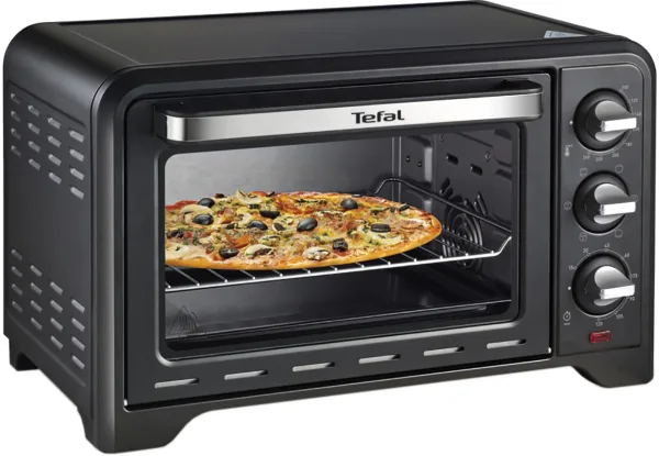 Электрическая духовка Tefal Optimo, 19 л, 1380 Вт, механическое управление, гриль, конвекция, черный