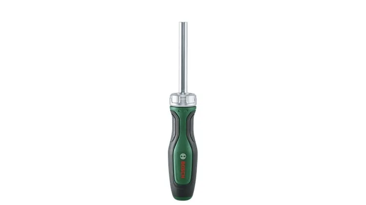 Отвертка Bosch с реверсивным механизмом, 18 насадок, 225 мм, сталь CrV