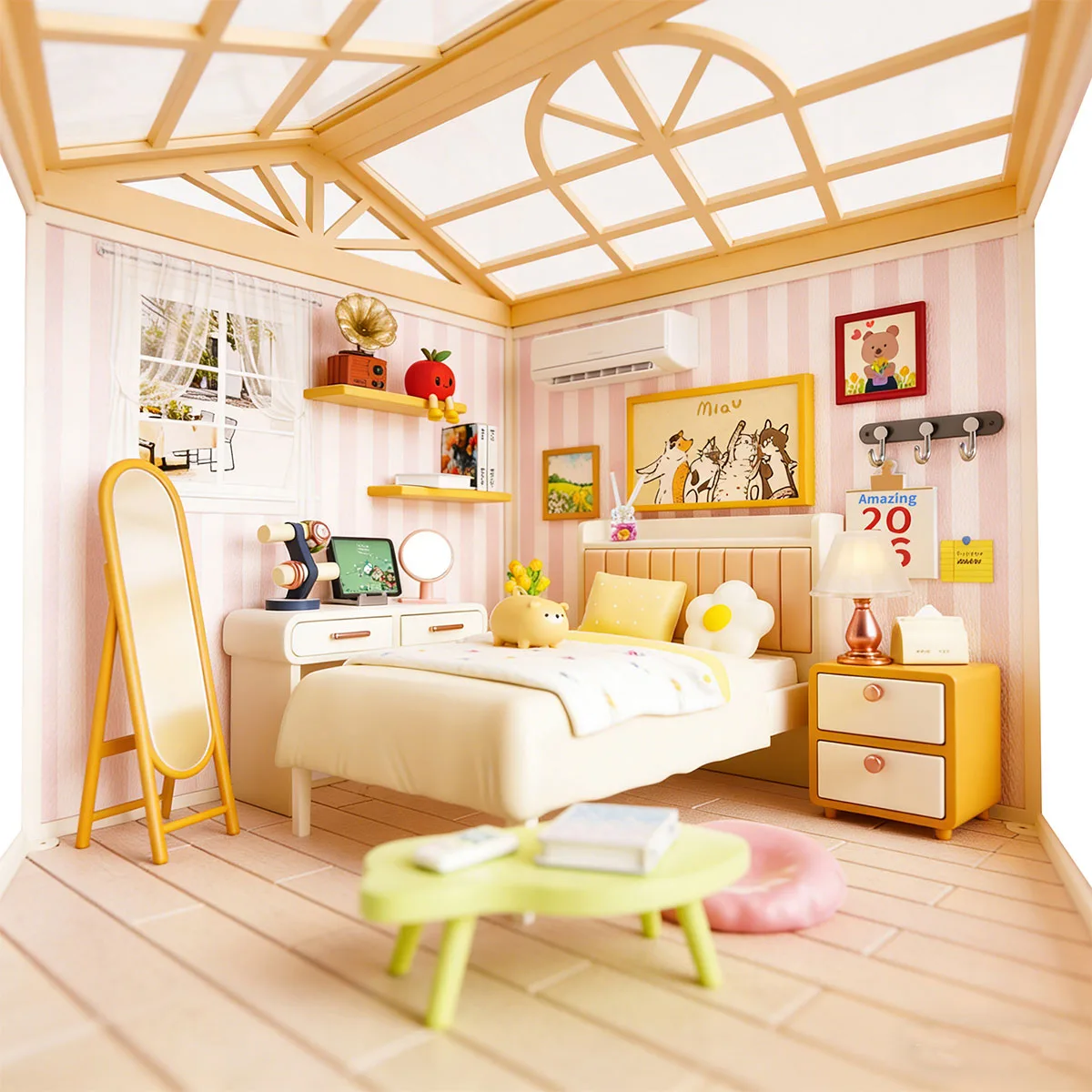 Конструктор-румбокс Mini House спальня 17,4х18,2х19 см комбіновані матеріали світло