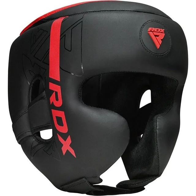 Боксерський шолом RDX Inc PU шкіра S Червоний