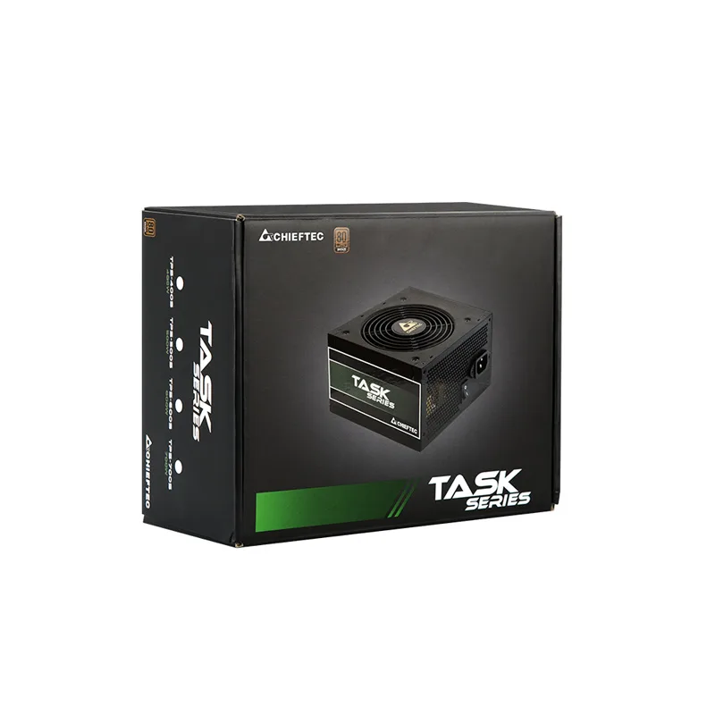 Блок живлення CHIEFTEC Task  (600W), >85%, 80+ Bronze, 120мм, 1xMB 24pin(20+4), 1xCPU 8pin(4+4), 3xMolex, 5xSATA, 2xPCIe 8pin(6+2)