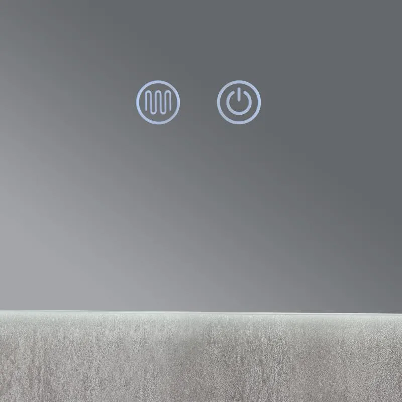 Дзеркало Qtap TA1 800х700 мм з LED підсвічуванням сенсорне алюмінієве