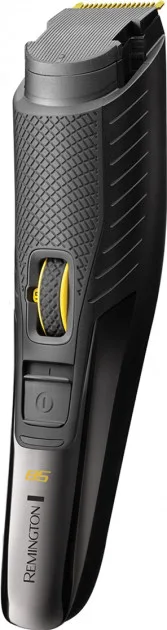 Тример Remington для бороди та вусів з акумулятором, роторним мотором та титановим покриттям, чорний з сірим.