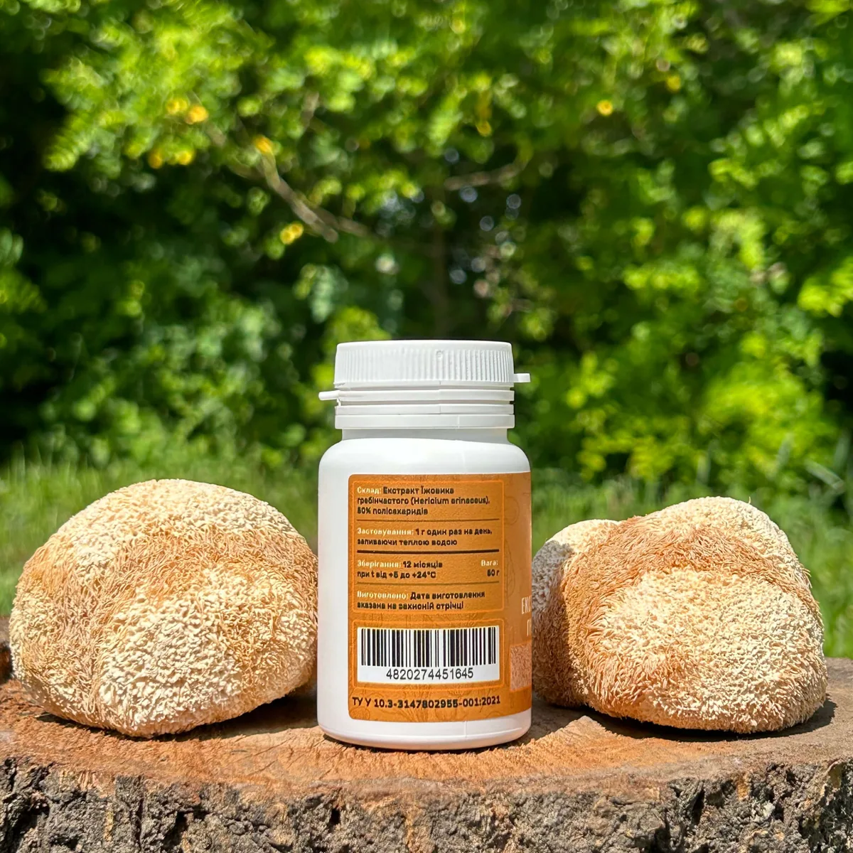 Екстракт Їжовика гребінчастого, мелений 50 г