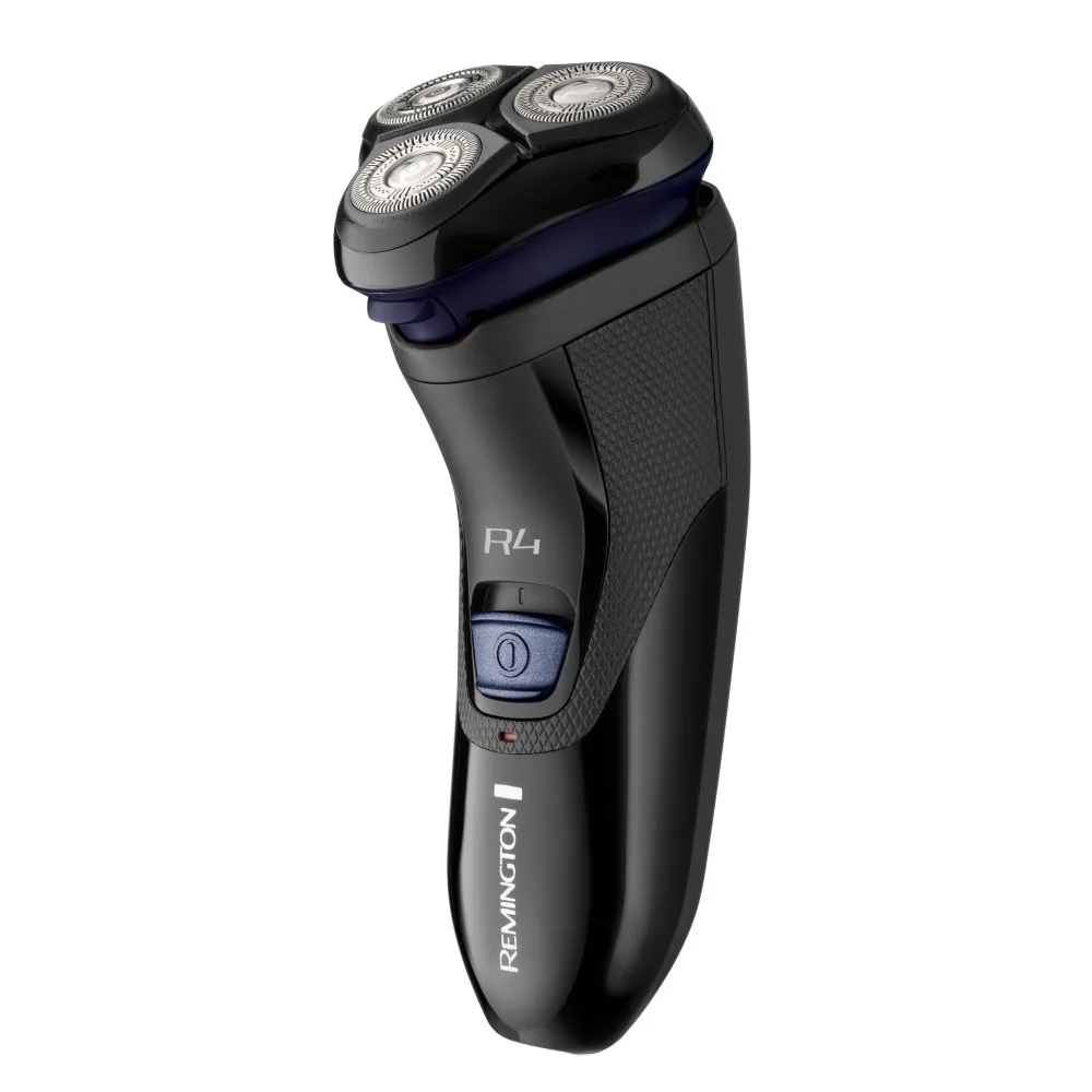 Електрична роторна бритва Remington R4 Style Series з трьома бритвяними головками, для сухого гоління, з тримером, чорного та синь