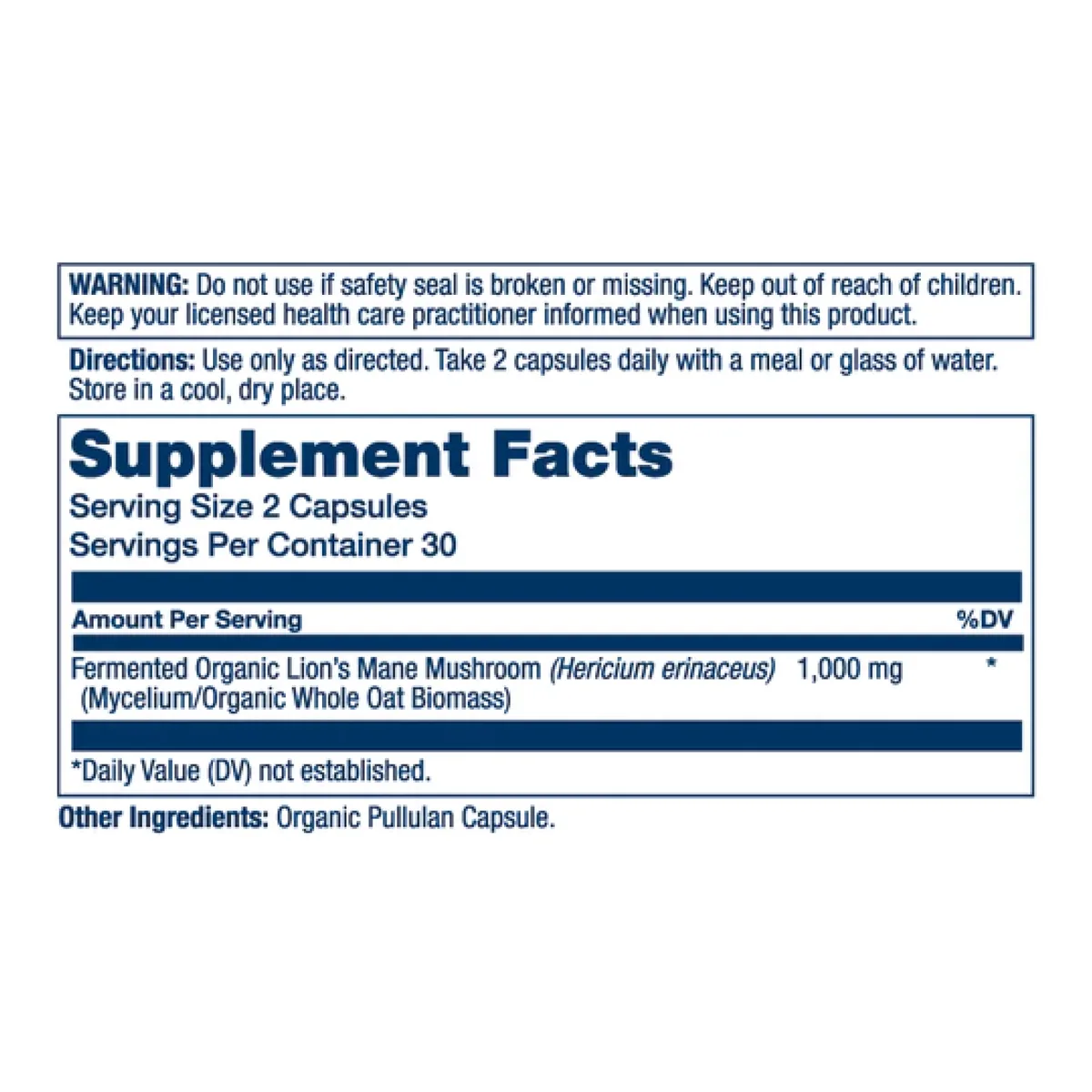 Solaray Organic Lion's Mane Fermented 1000mg 60 капсул на українську мову буде перекладено як:

Solaray Органічний Гриб Левова Грива Ферментований 1000мг 60 капсул.