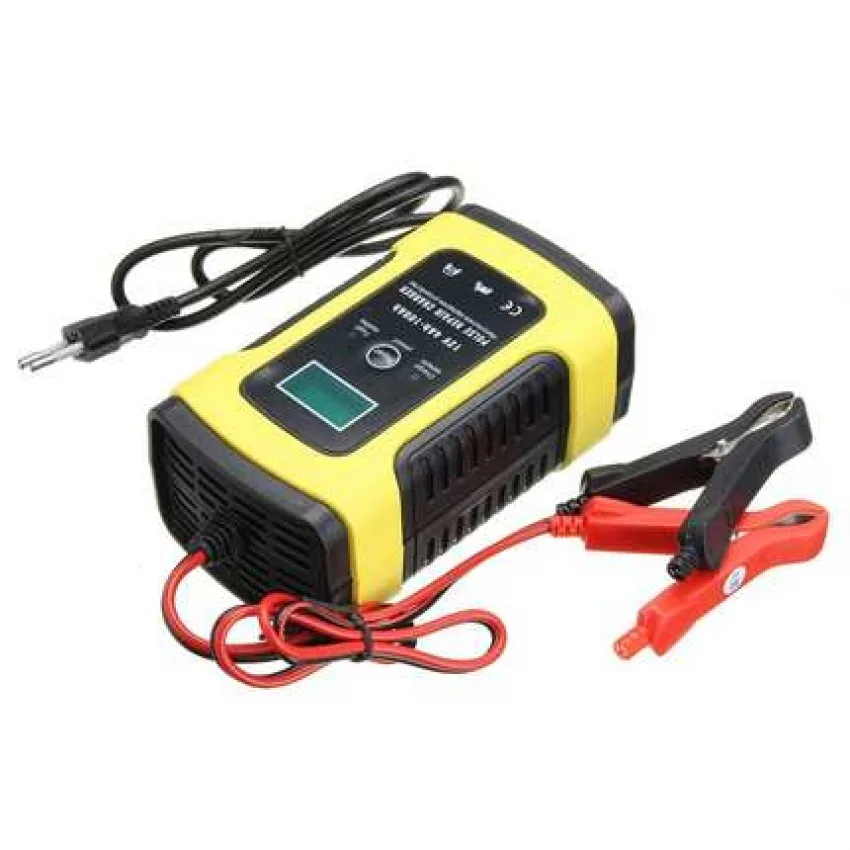 Зарядний пристрій 12V 6A Пластик 150х85х62 мм Жовтий