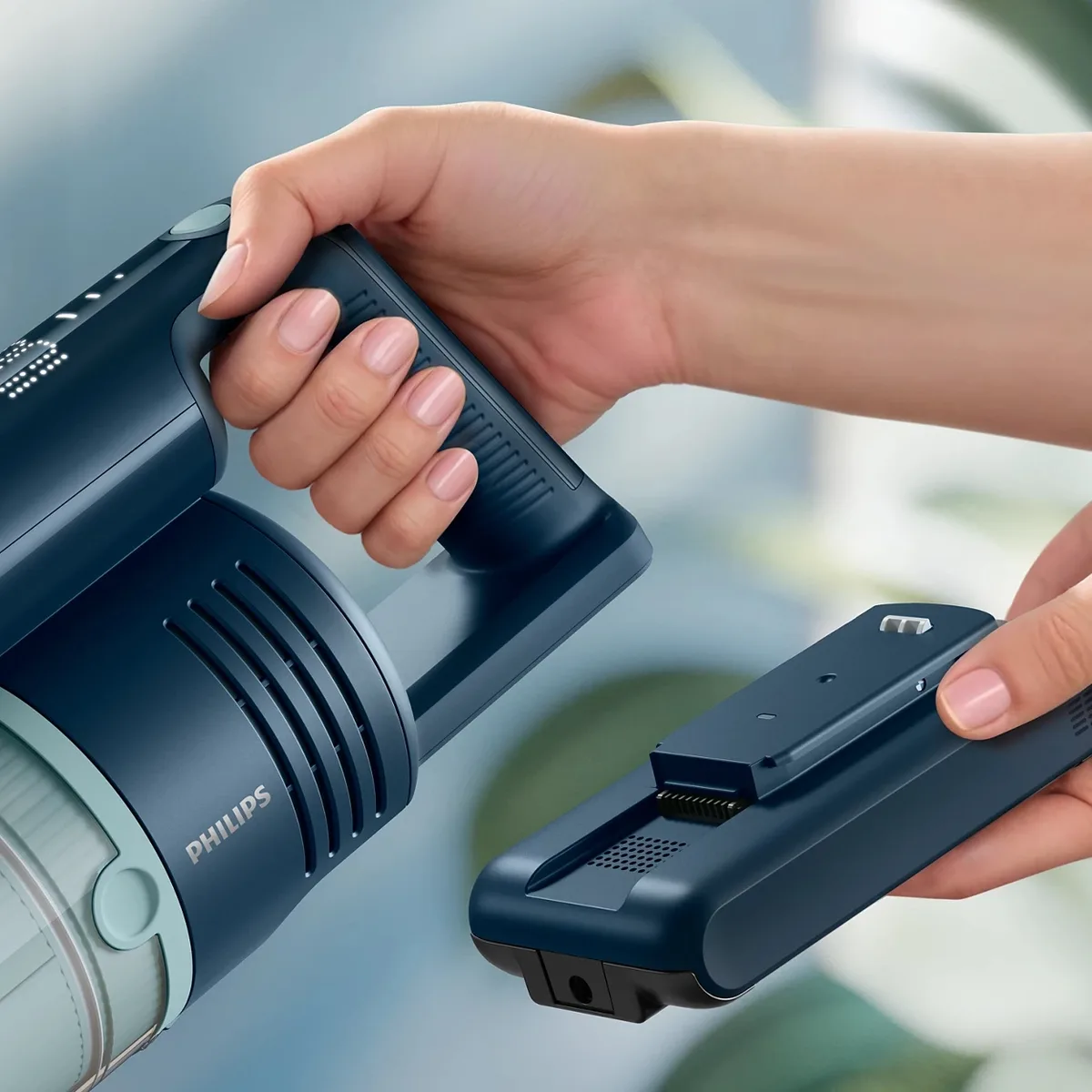 Безпровідний пилосос Philips Flex Series 5000, для вологого прибирання, об'єм контейнера - 0.27 л, автономна робота до 60 хв, поту