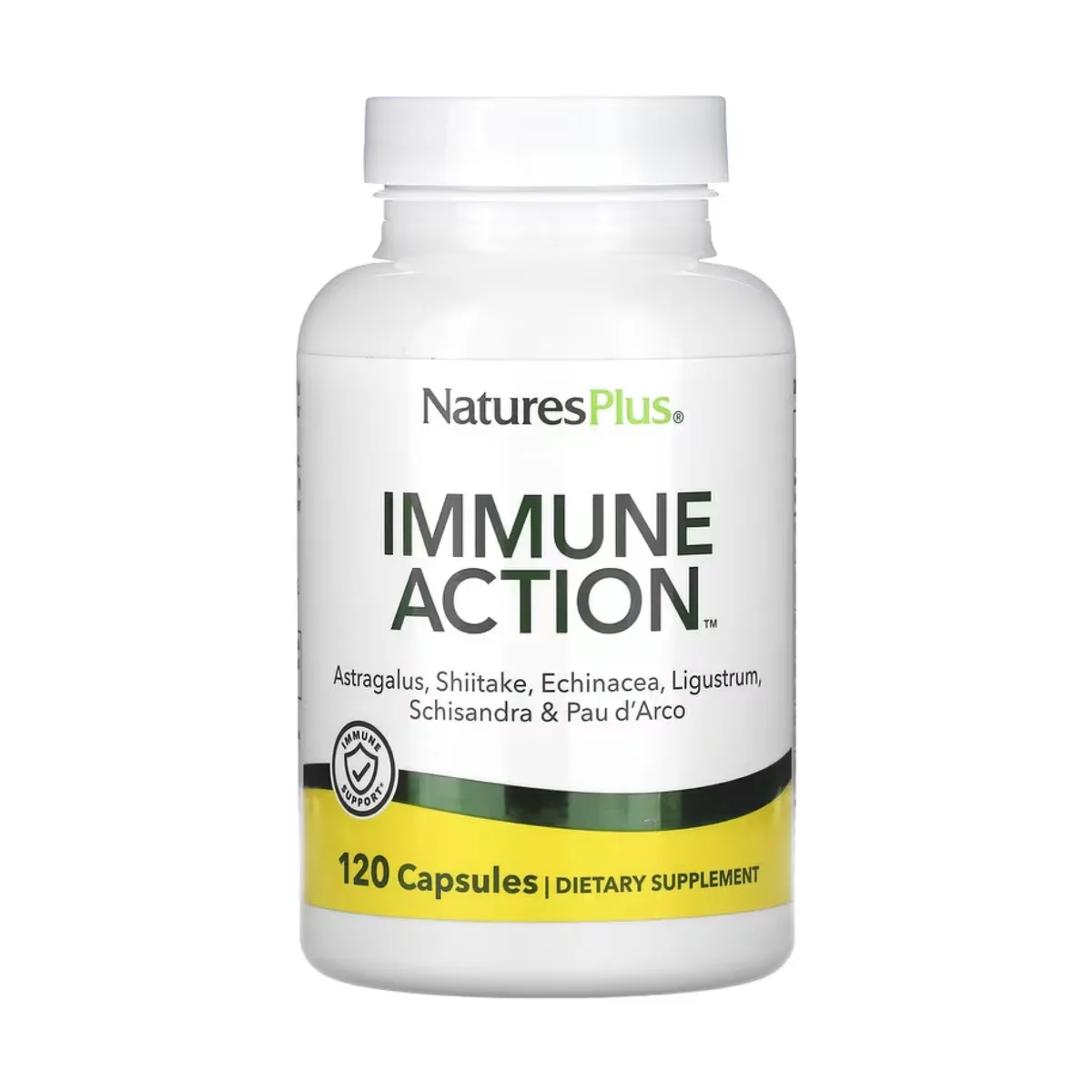 Nature's Plus Immune-Action 120 vcaps рослинна целюлоза антиоксиданти без добавок