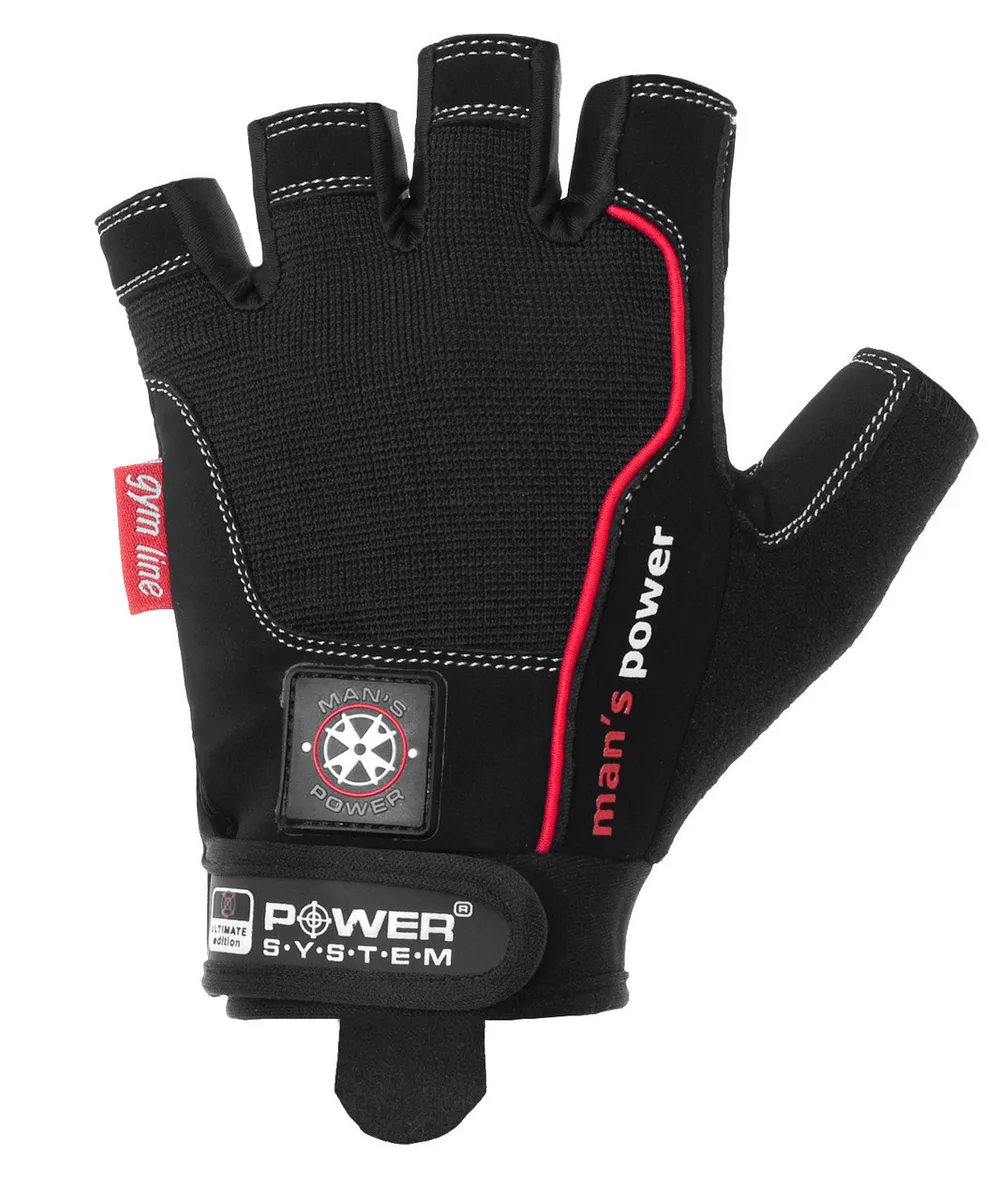Рукавички Active Point штучна шкіра M чорні