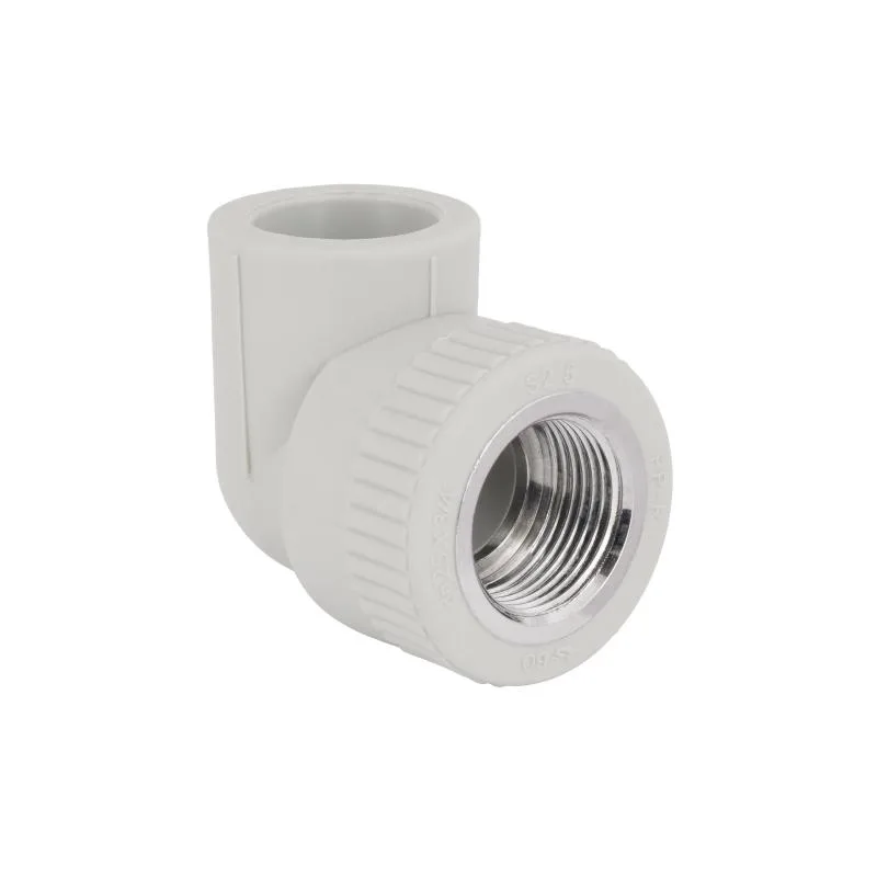 Кутник PPR 90° 25x3/4" ВР Латунь Сірий