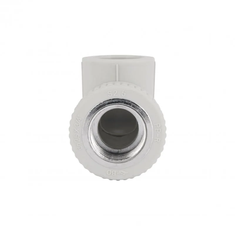 Кутник PPR 90° 25x3/4" ВР Латунь Сірий