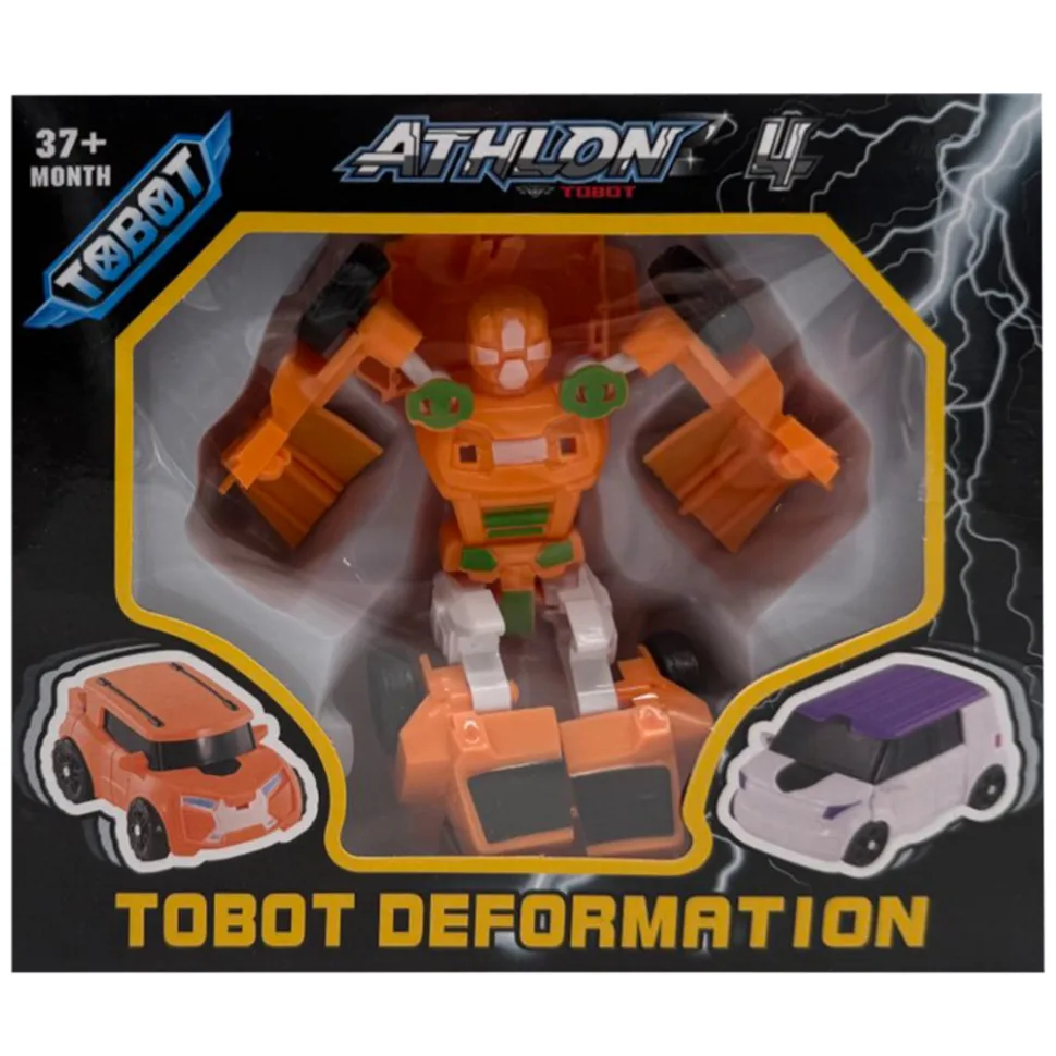 Машинка-трансформер Tobot Bambi 2 в 1 18x7x15,5 см комбинированный оранжевый