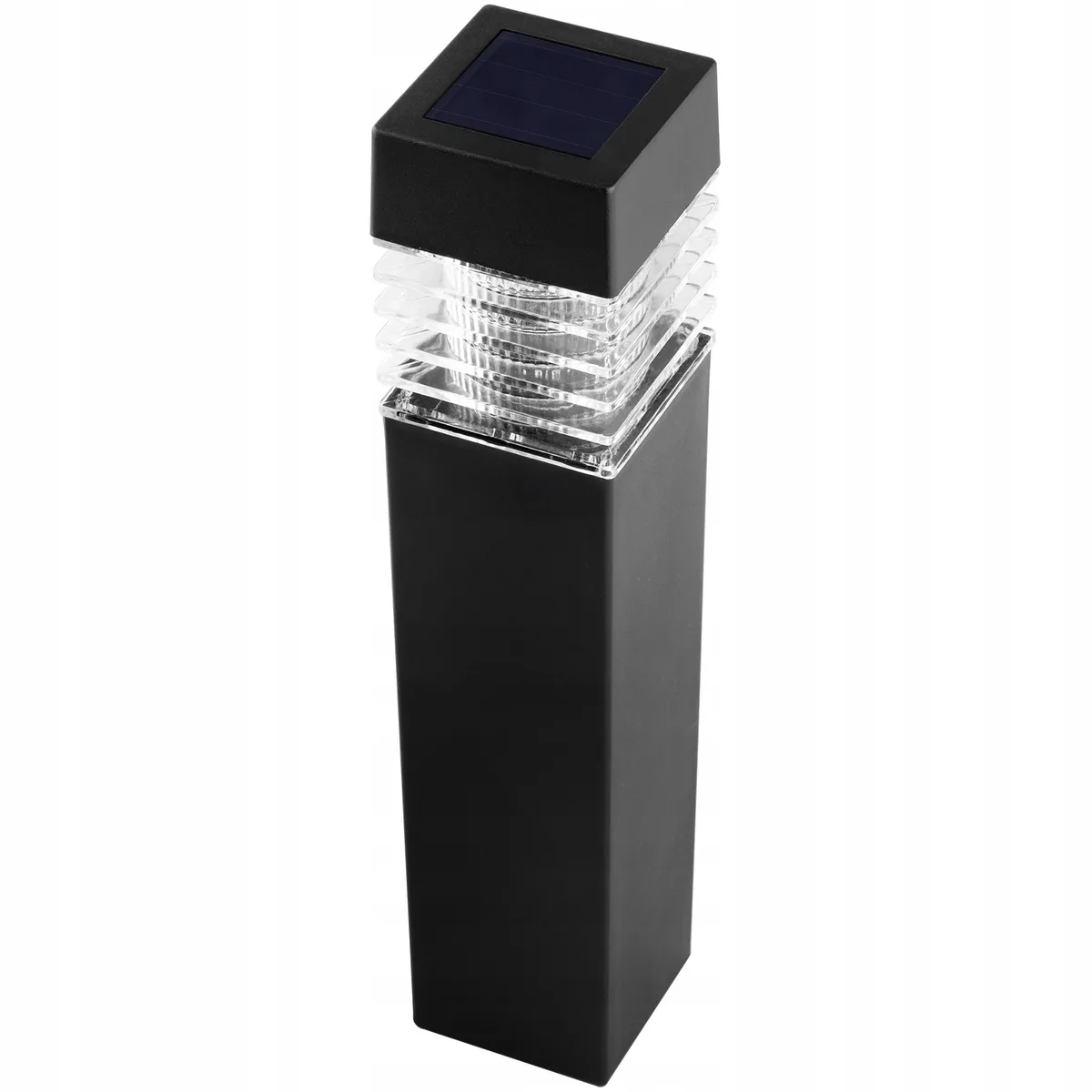 Набір LED стовпчиків LumiLED 40 см пластик чорний 4 шт нейтральне світло 4000K