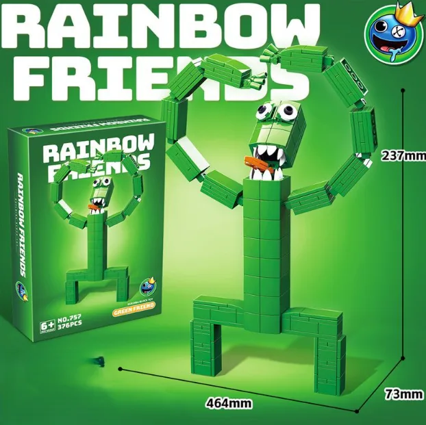 Дитячий конструктор пластик 330 деталей різні кольори Rainbow Friends