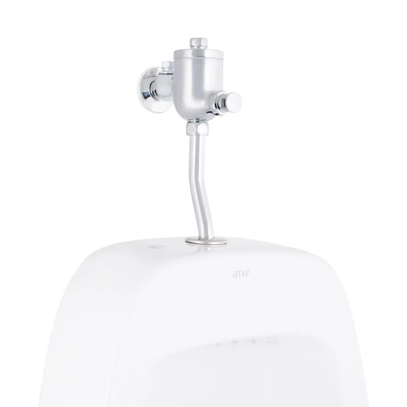 Пісуар підвісний з краном-дозатором Qtap Crow 390х330х660 мм кераміка білий