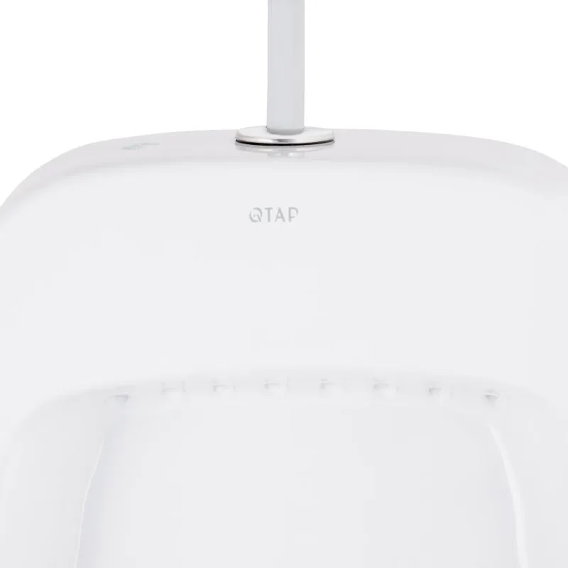 Пісуар підвісний з краном-дозатором Qtap Crow 390х330х660 мм кераміка білий