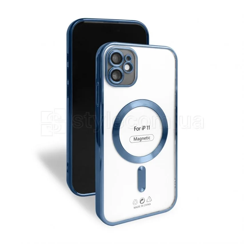 Чохол MagSafe для Apple iPhone 11 силікон синій