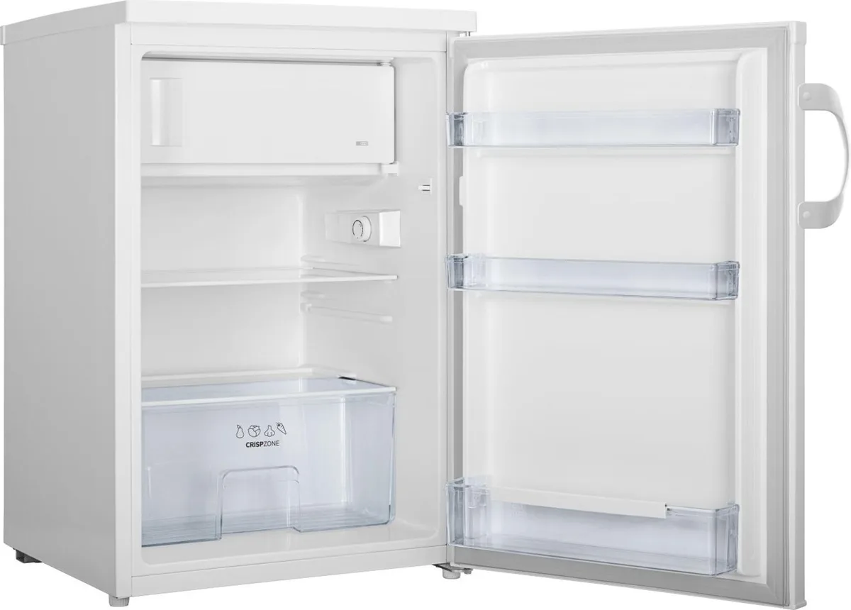 Міні-холодильник Gorenje, розміри 85x56x60 см, об'єм холодильного відділу - 105 л, морозильного - 14 л, однодверний, клас енергосп
