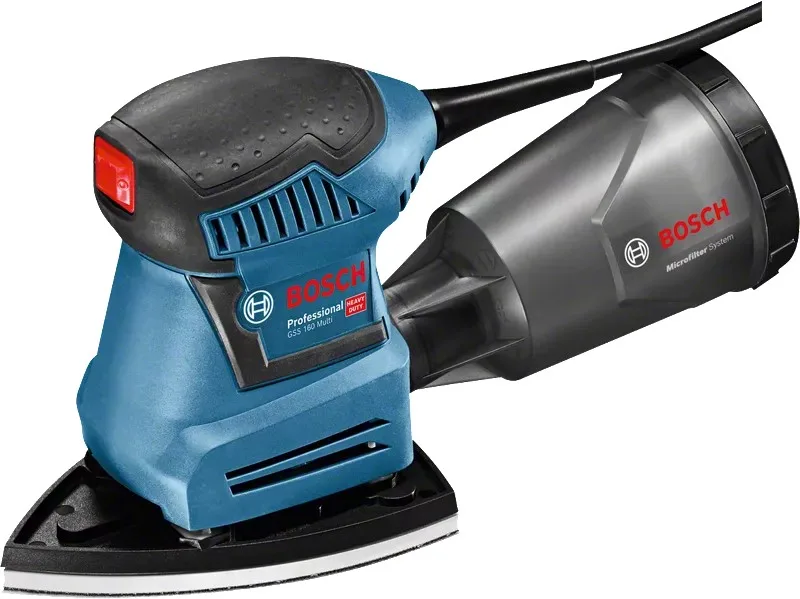 Эксцентриковая шлифмашина Bosch Professional GSS 160, 180 Вт, 24000 об/мин, вес 12 кг