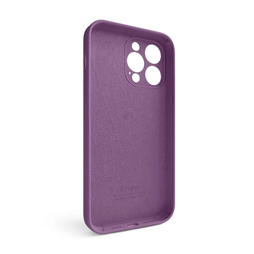 Чохол силіконовий для Apple iPhone 15 Pro Max  фіолетовий закрита камера