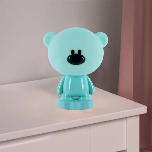Світильник-нічник LED з акумулятором Bear зелений для дітей.