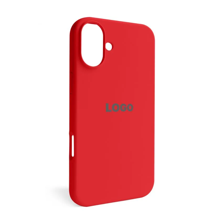 Чохол Silicone Case для Apple iPhone 16 Plus силіконовий червоний