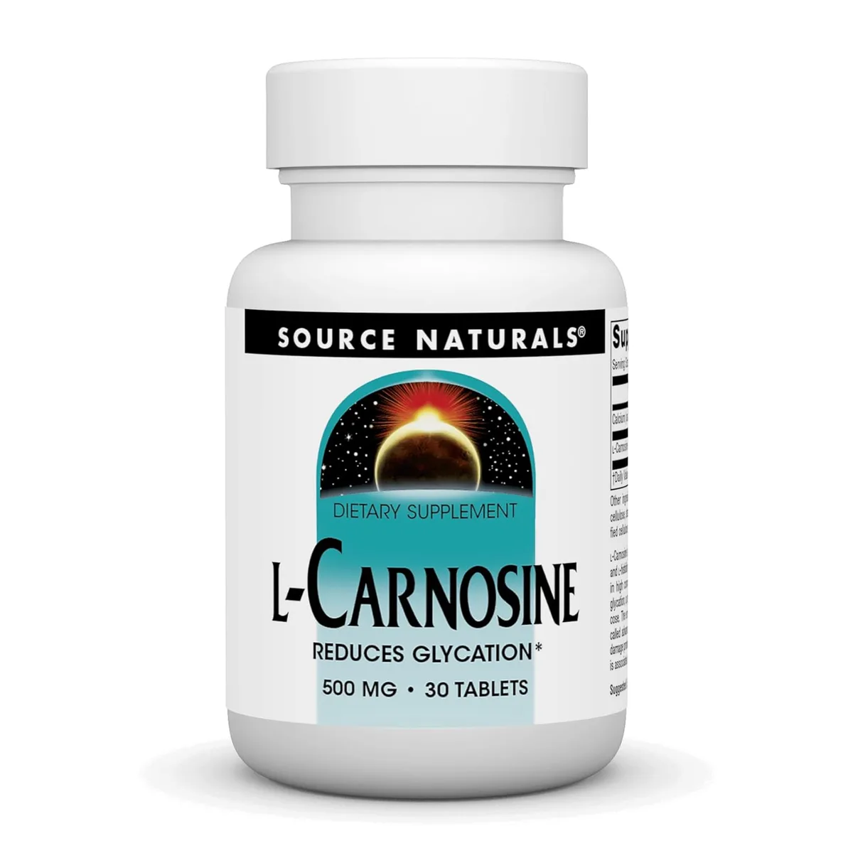 L-Carnosine 500 mg Source Naturals вегетарианские таблетки 30 шт
