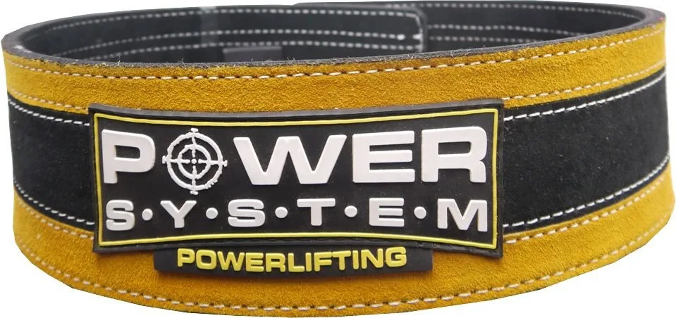 Пояс для важкої атлетики Active Point натуральна шкіра L/XL жовтий