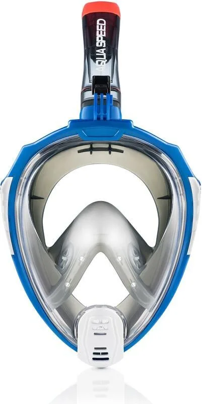 Полнофасонная маска AQUA SPEED силикон L/XL синий черный
