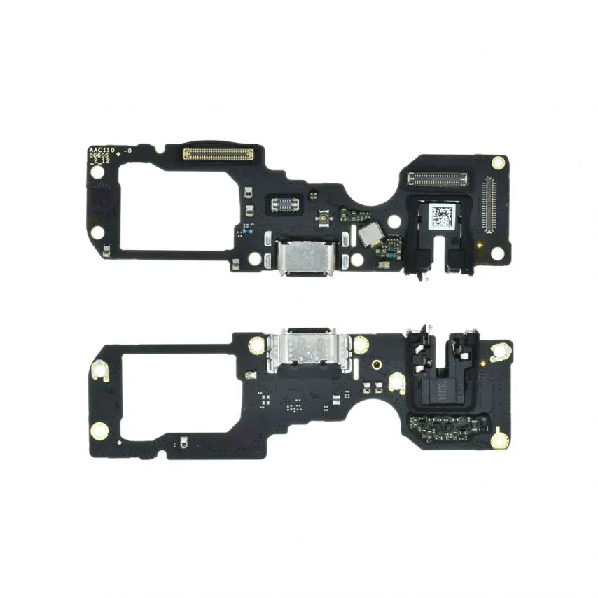 Шлейф нижней платы для Oppo A78 4G с разъемом для зарядки и микрофоном Original Quality.