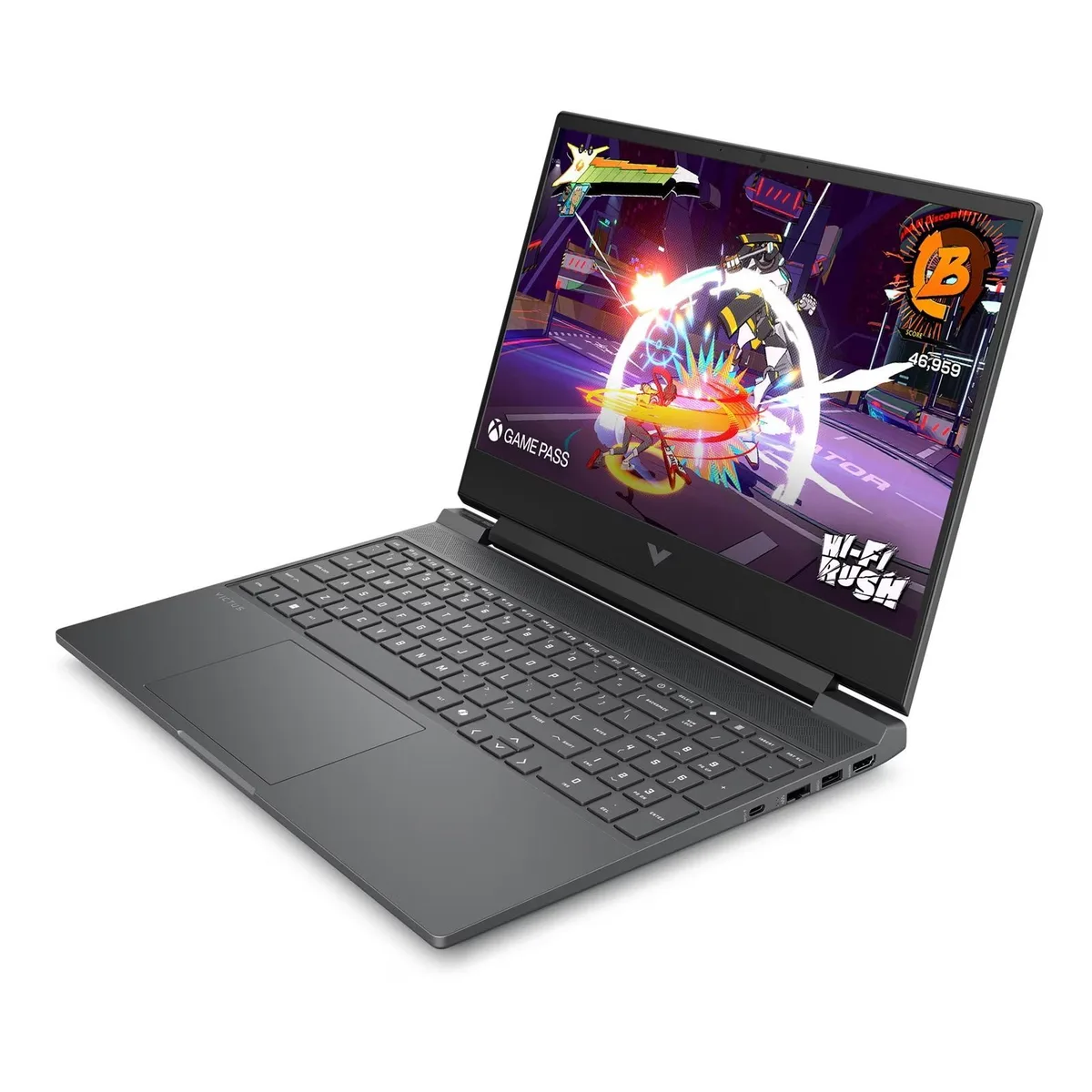 Ноутбук HP ігровий 15.6" FHD IPS сірий Intel i5 24GB SSD 512GB NVIDIA RTX 4050