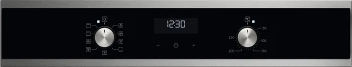Електрична духовка Electrolux, 65л, клас A, з дисплеєм, конвекційним приготуванням та телескопічними направляючими, чорного кольор