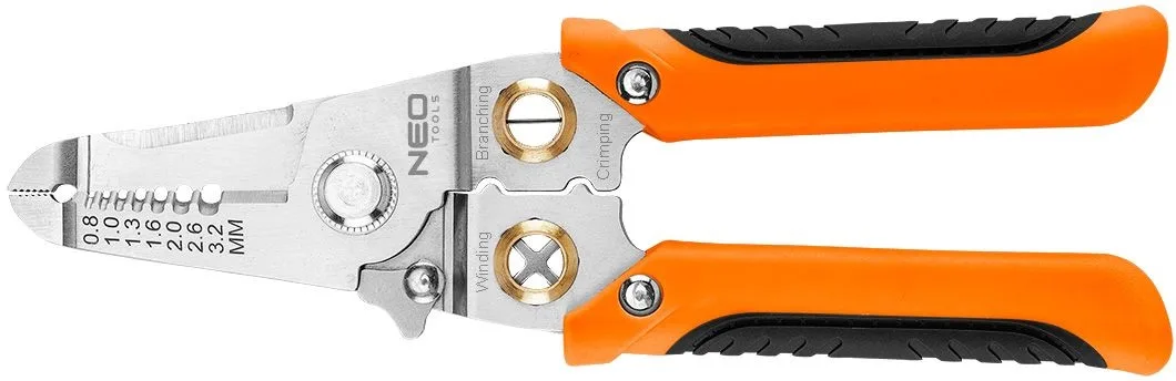 Обтискні кліщі Neo Tools для наконечників 0.8-3.2 мм2, 180 мм.