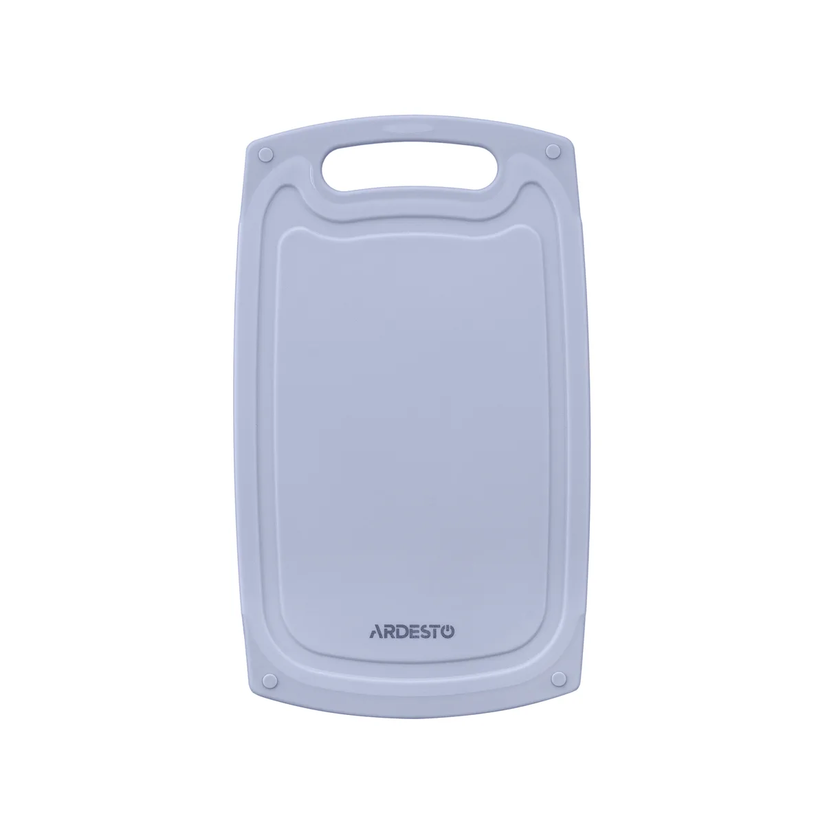 Дошка для нарізки ARDESTO Gemini, 33x20x0.85 см, пластиковий матеріал, сірого кольору.