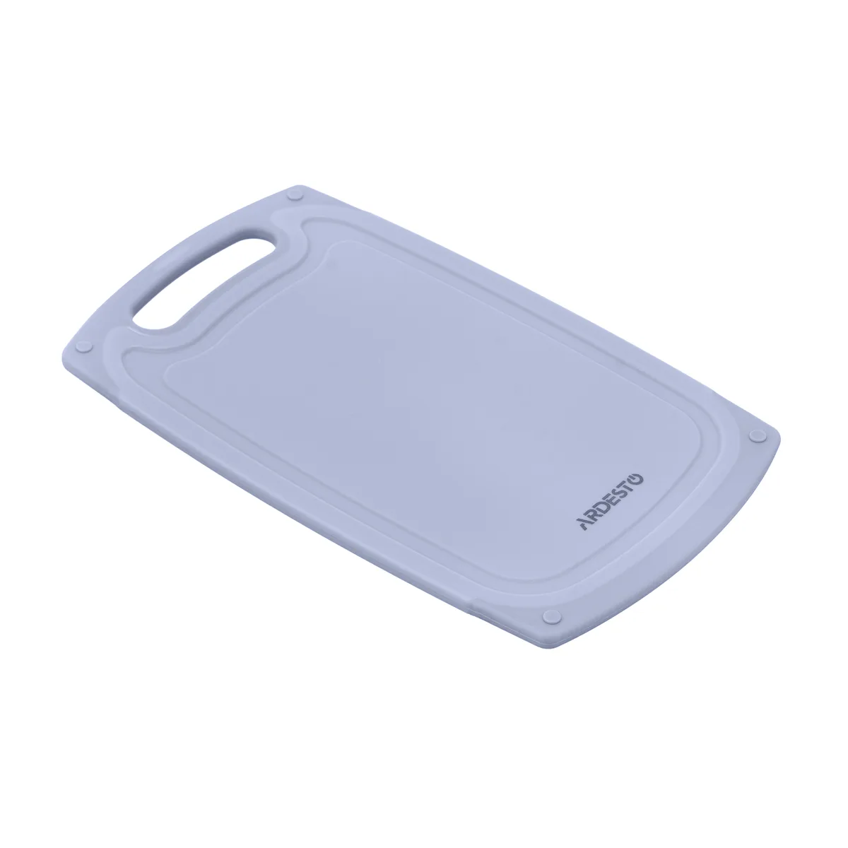 Дошка для нарізки ARDESTO Gemini, 33x20x0.85 см, пластиковий матеріал, сірого кольору.