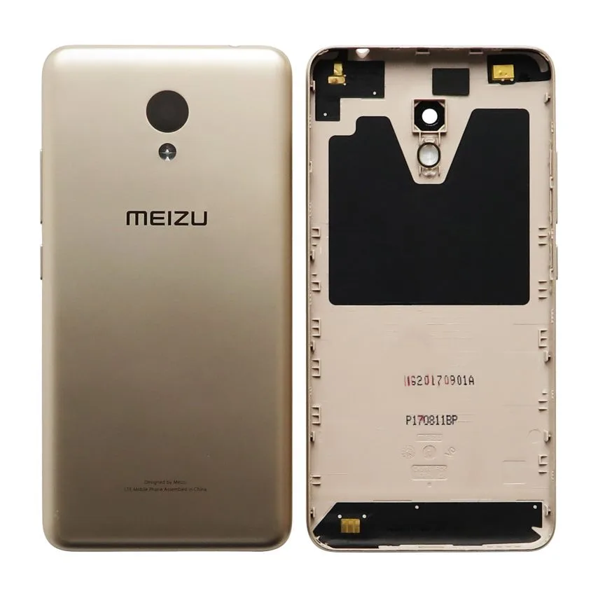 Корпус Meizu High Quality с стеклом камеры золотой