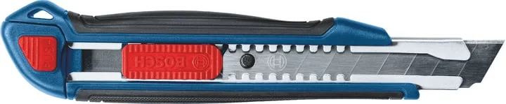 Сегментований будівельний ніж Bosch Professional 18 мм з двокомпонентним корпусом.