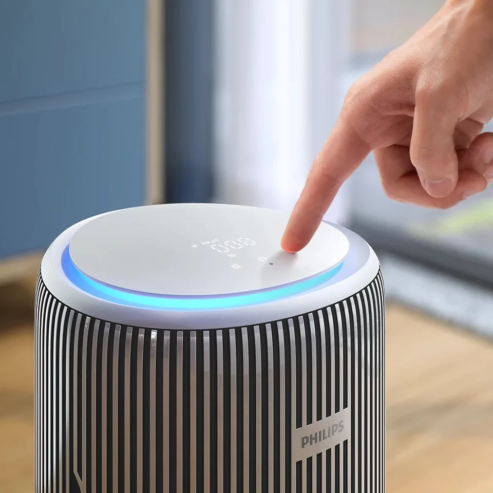 Очисник та зволожувач повітря Philips Series 3400 для приміщень до 78 м2, продуктивність 300 м3/год, з трьома фільтрами: HEPA та в