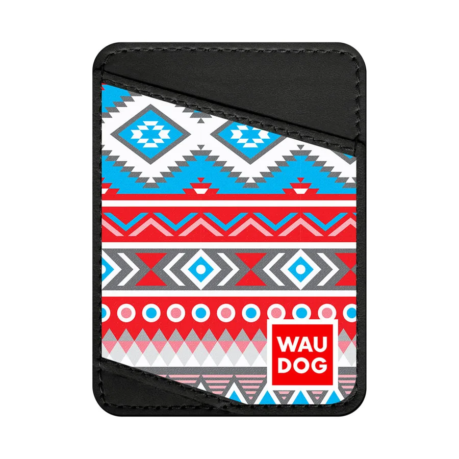 Холдер для карток WAUDOG Design S 9,5х7 см шкіра чорний
