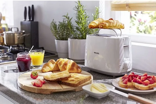 Тостер Philips пластик 15,6х27,5х18,8 см Білий