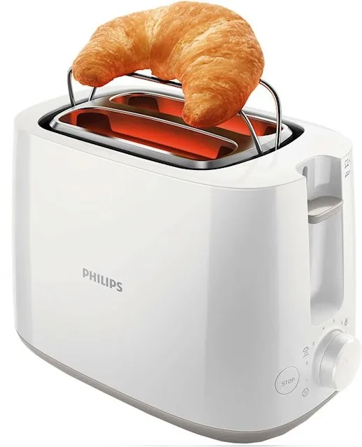 Тостер Philips пластик 15,6х27,5х18,8 см Білий