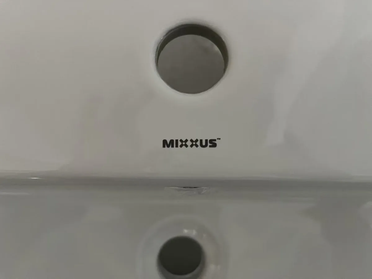 Раковина меблева MIXXUS PREMIUM керамічна 1000х480х190 мм біла з отвором під змішувач